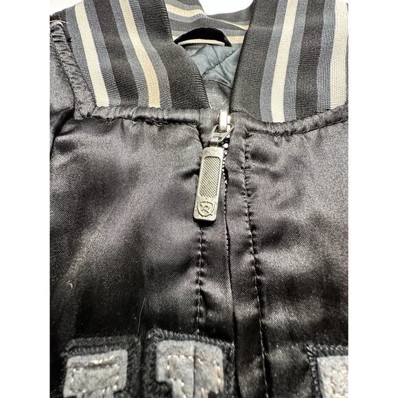 Vintage Rare 2000’s Y2K Rocawear Bomber Embroidered Satin Jacket Size 2XL - Picture 14 of 15